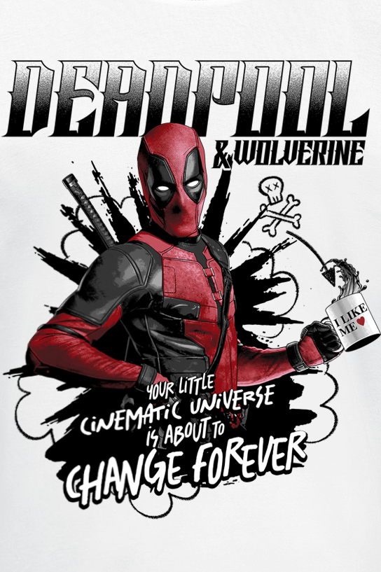 T-Shirt Manches courtes  de Deadpool - Change Forever - M à XXL - pour Homme - blanc - Deadpool - View 2