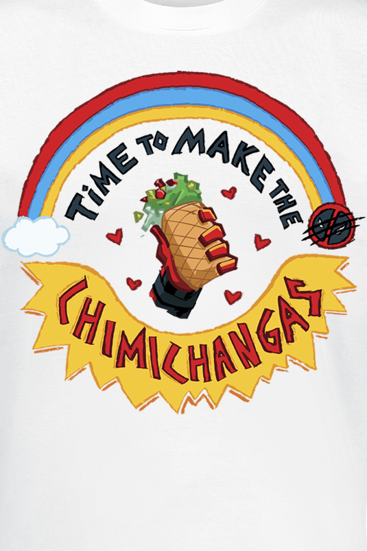 T-Shirt Manches courtes  de Deadpool - Chimichangas - S à M - pour Homme - blanc - Deadpool - View 2