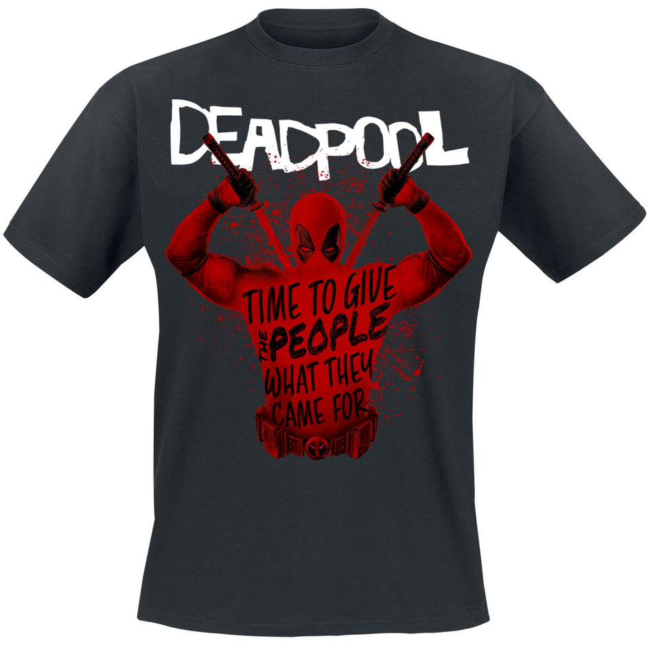 T-Shirt Manches courtes  de Deadpool - 3 - Merc Splatter - S à XXL - pour Homme - noir - Deadpool
