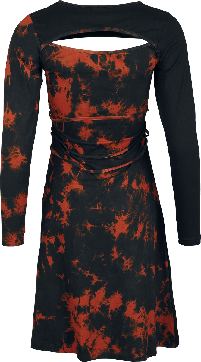 Robe mi-longue  de Innocent - Valentina Dress - L à XL - pour Femme - noir/rouge - innocent - View 2