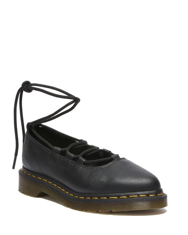 Ballerines  de Dr. Martens - Elphie II Black Virginia - EU39 à EU40 - pour Femme - noir - Dr. Martens
