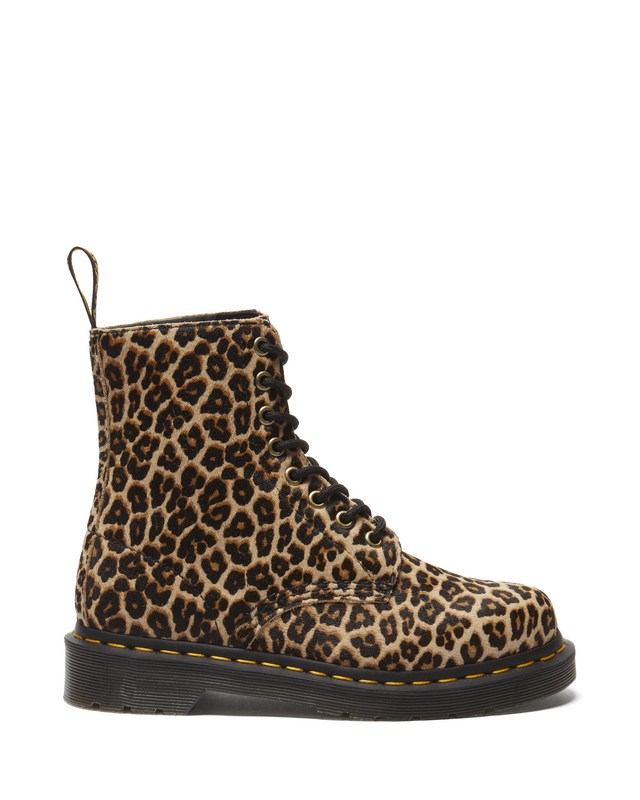 Bottes  de Dr. Martens - 1460 Pascal Light Tan Mini Leopard Spot Hair On - EU36 à EU37 - pour Unisexe - léopard - Dr. Martens - View 2