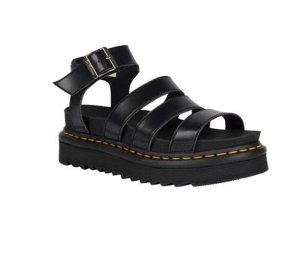 Tongs  de Dr. Martens - V Blaire Sandal Black Felix Rub Off - EU39 - pour Femme - noir - Dr. Martens