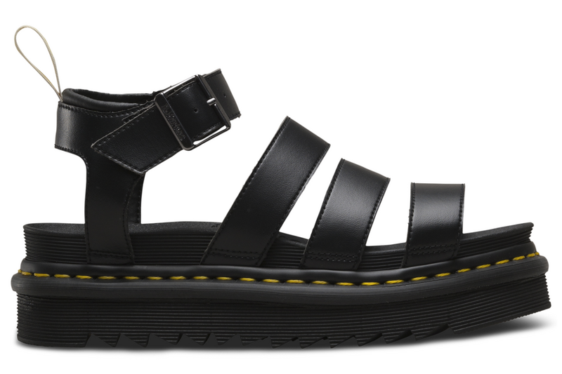 Tongs  de Dr. Martens - V Blaire Sandal Black Felix Rub Off - EU39 - pour Femme - noir - Dr. Martens - View 2