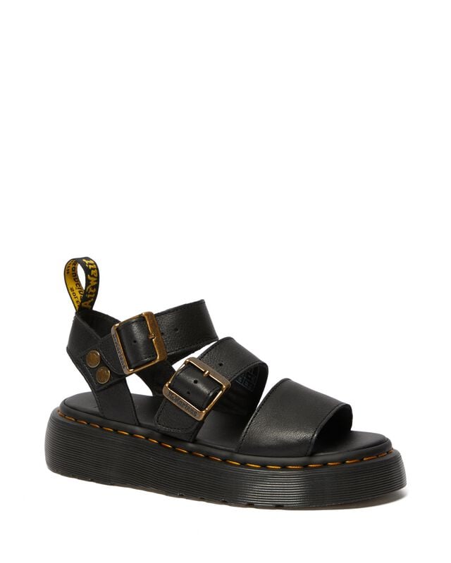 Tongs  de Dr. Martens - Gryphon Quad Black Pisa - EU36 à EU41 - pour Femme - noir - Dr. Martens