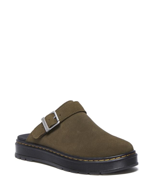 Tongs  de Dr. Martens - Brookline Mule DMs Olive Bronx Suede - EU36 à EU46 - pour Unisexe - olive - Dr. Martens