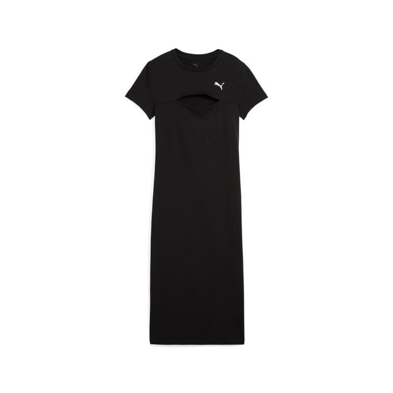 Robe mi-longue  de Puma - WARDROBE ESS Midi Cut-Out Dress - XS à M - pour Femme - noir - Puma
