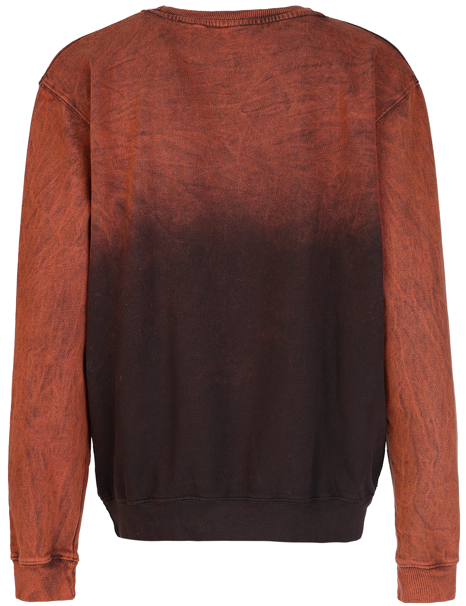 Sweat-shirt  de Outer Vision - Safety Pin Heart - S à M - pour Femme - marron - Outer Vision - View 2