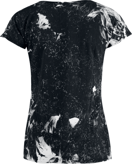 T-Shirt Manches courtes  de Outer Vision - La Mort - L à XXL - pour Femme - noir/blanc - Outer Vision - View 2