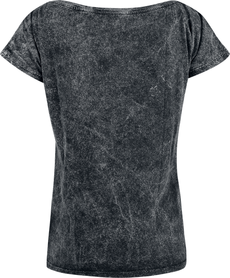 T-Shirt Manches courtes  de Outer Vision - Marylin - S à 4XL - pour Femme - noir/gris - Outer Vision - View 2