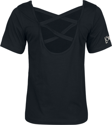 T-Shirt Manches courtes  de Le Seigneur Des Anneaux - Leaf Of Lorien - S à XXL - pour Femme - noir - Le Seigneur Des Anneaux - View 2