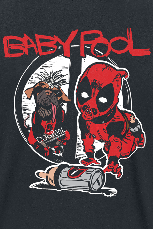 T-Shirt Manches courtes  de Deadpool - Babypool - I Need A Drink - M à XXL - pour Homme - noir - Deadpool - View 2