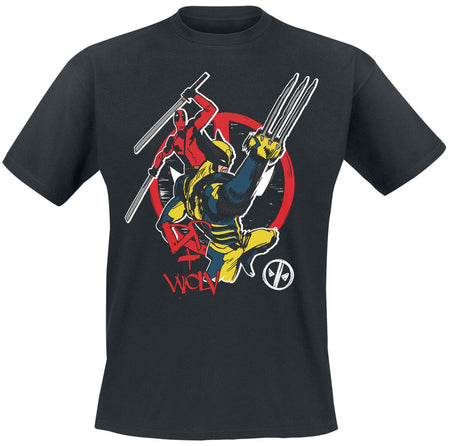T-Shirt Manches courtes  de Deadpool - Deadpool & Wolverine - M à XXL - pour Homme - noir - Deadpool