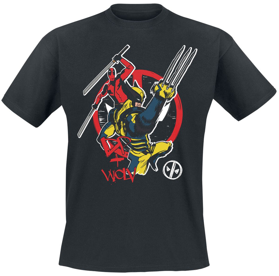 T-Shirt Manches courtes  de Deadpool - Deadpool & Wolverine - M à XXL - pour Homme - noir - Deadpool