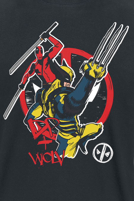 T-Shirt Manches courtes  de Deadpool - Deadpool & Wolverine - M à XXL - pour Homme - noir - Deadpool - View 2