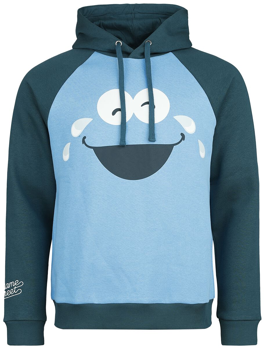 Sweat-shirt à capuche  de Sesame Street - Cookie Monster - S à 3XL - pour Homme - bleu - Sesame Street