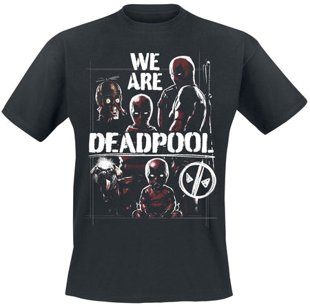 T-Shirt Manches courtes  de Deadpool - We Are Deadpool - M à XXL - pour Homme - noir - Deadpool