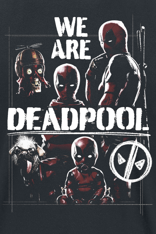 T-Shirt Manches courtes  de Deadpool - We Are Deadpool - M à XXL - pour Homme - noir - Deadpool - View 2