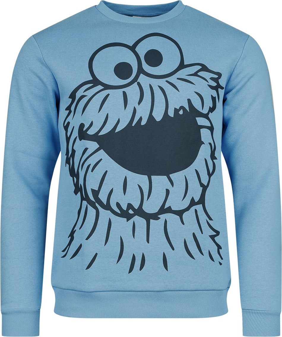 Sweat-shirt  de Sesame Street - Cookie Monster - L à XXL - pour Homme - bleu - Sesame Street