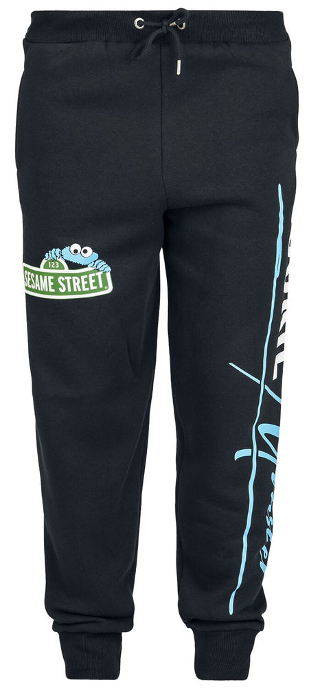Bas de survêtement  de Sesame Street - Macaron Le Glouton - S à 3XL - pour Homme - noir - Sesame Street