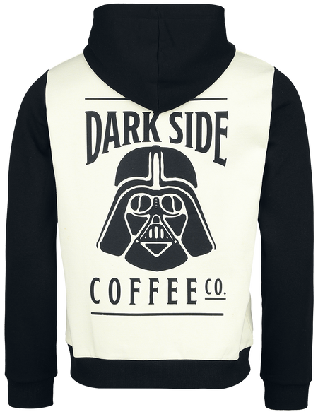 Sweat-shirt zippé à capuche Disney de Star Wars - The Dark Side Coffee - S à XXL - pour Homme - crème/noir - Star Wars - View 2