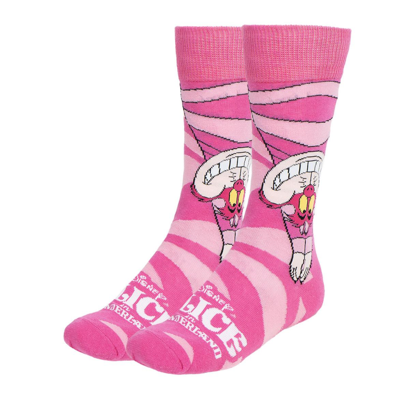 Chaussettes Disney de Alice Au Pays Des Merveilles - Le Chat Du Cheshire - one size - pour Unisexe - multicolore - Alice Au Pays Des Merveilles - View 2