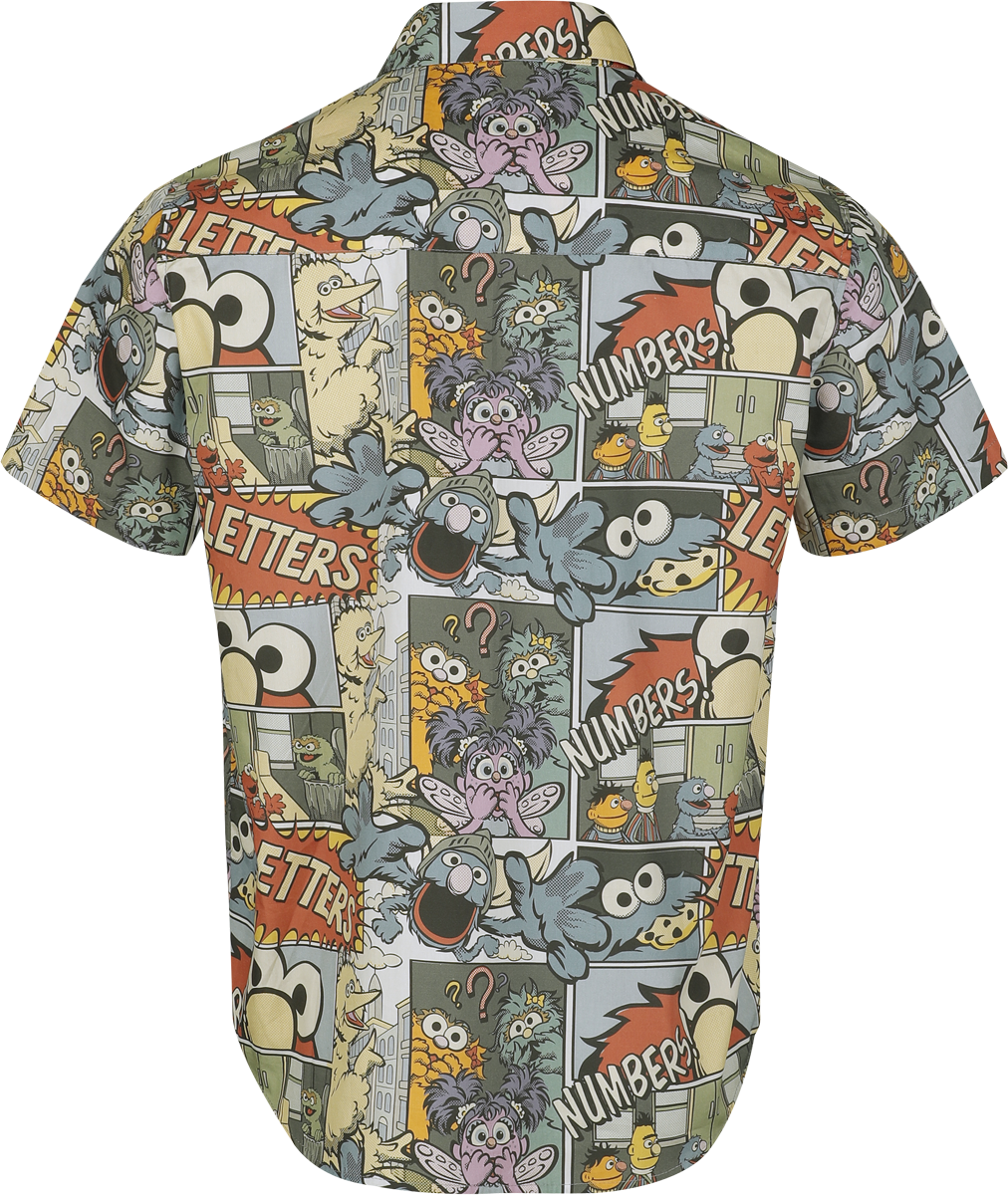 Chemise manches courtes  de Sesame Street - Comic - Allover - S à XXL - pour Homme - multicolore - Sesame Street - View 2
