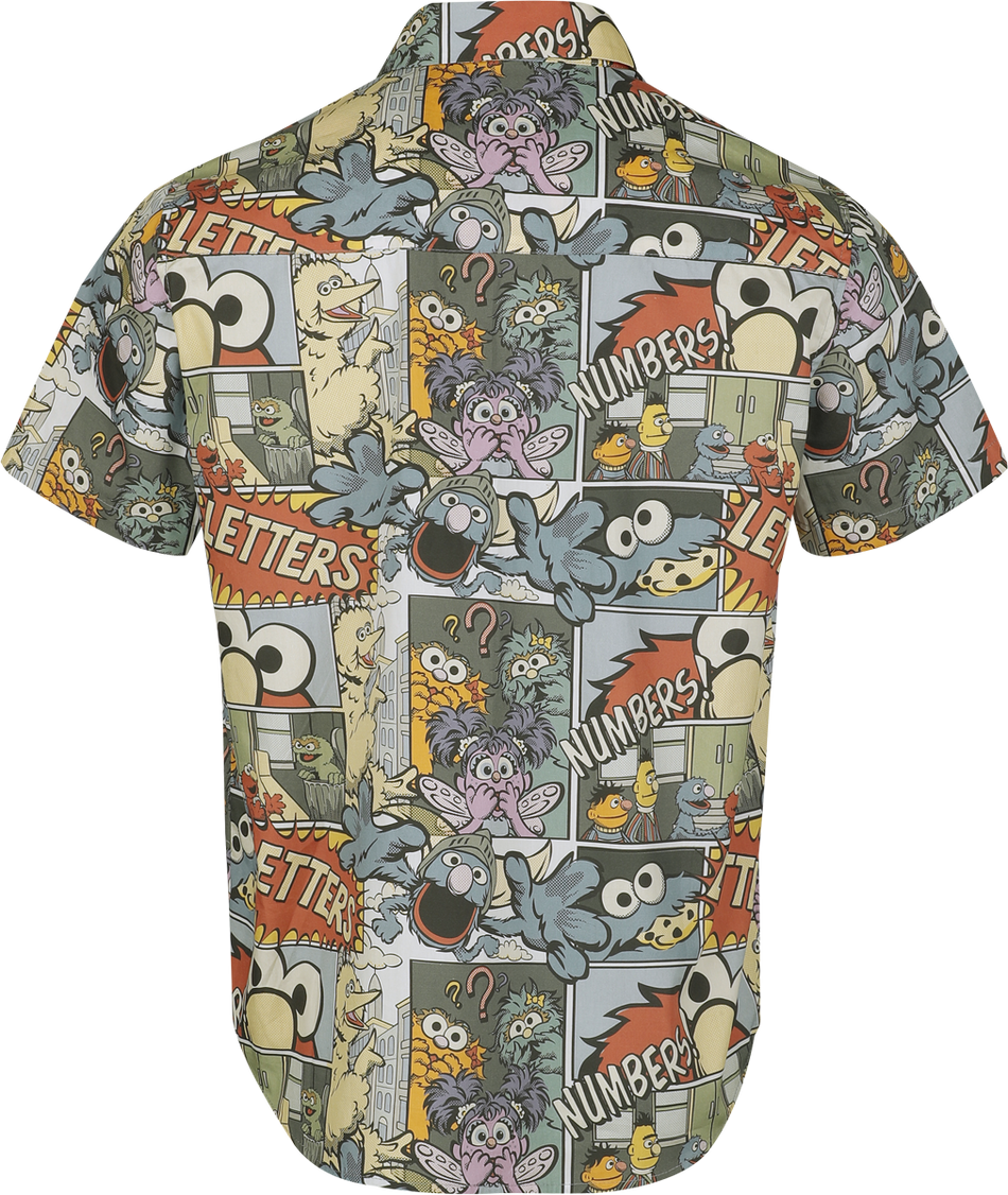 Chemise manches courtes  de Sesame Street - Comic - Allover - S à XXL - pour Homme - multicolore - Sesame Street - View 2