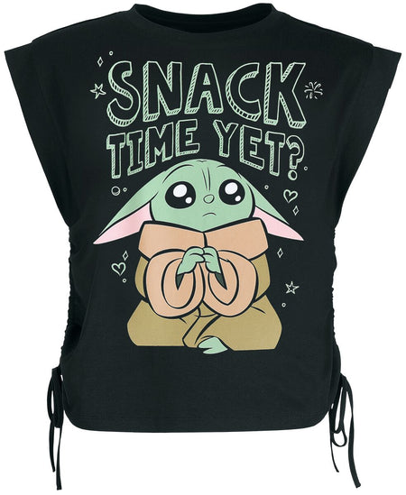 Top Disney de Star Wars - Grogu - Snack Time Yet? - S à XXL - pour Femme - noir - Star Wars