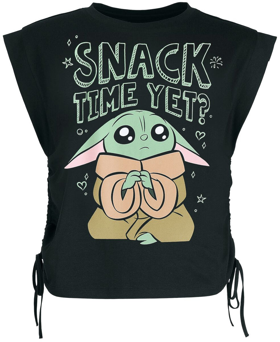 Top Disney de Star Wars - Grogu - Snack Time Yet? - S à XXL - pour Femme - noir - Star Wars