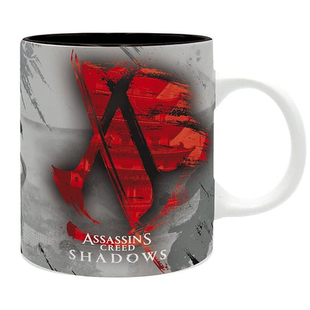 Mug Gaming de Assassin's Creed - Shadows - Crest - pour Indifférent - noir/rouge/gris - Assassin's Creed