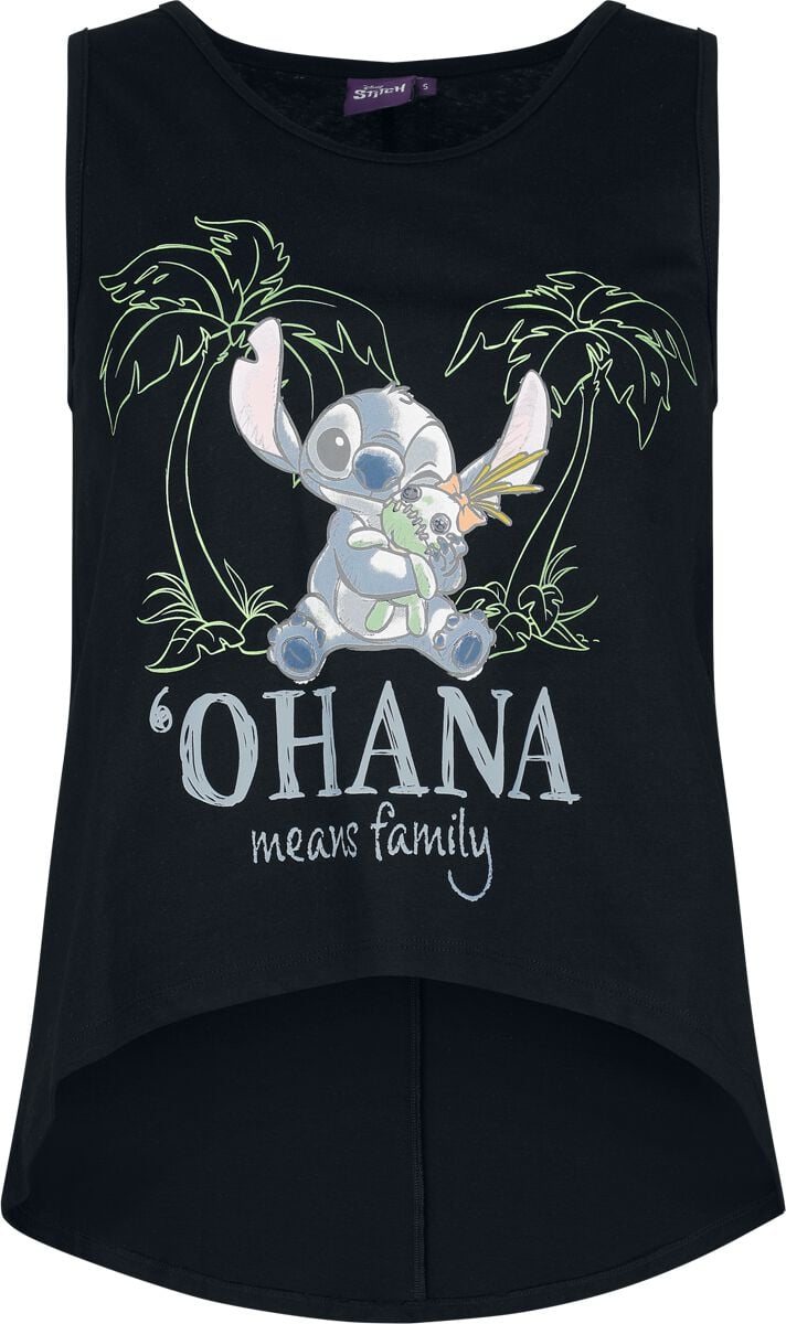 Débardeur Disney de Lilo & Stitch - Stitch - S à 3XL - pour Femme - noir - Lilo & Stitch