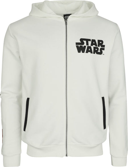 Sweat-shirt zippé à capuche Disney de Star Wars - Stormtrooper - S à 3XL - pour Homme - blanc - Star Wars