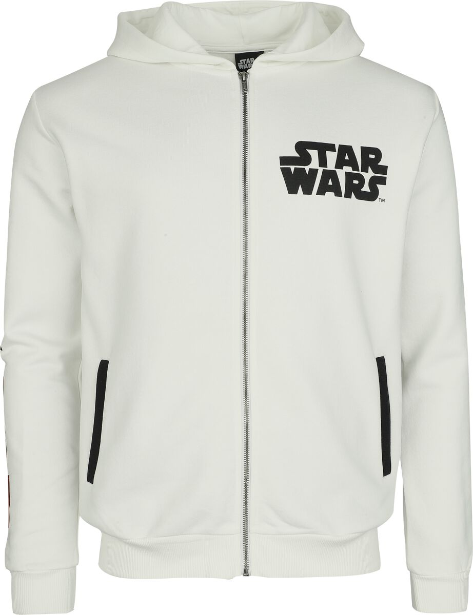 Sweat-shirt zippé à capuche Disney de Star Wars - Stormtrooper - S à 3XL - pour Homme - blanc - Star Wars