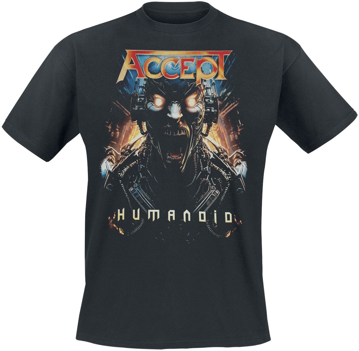 T-Shirt Manches courtes  de Accept - Humanoid - S à XXL - pour Homme - noir - Accept