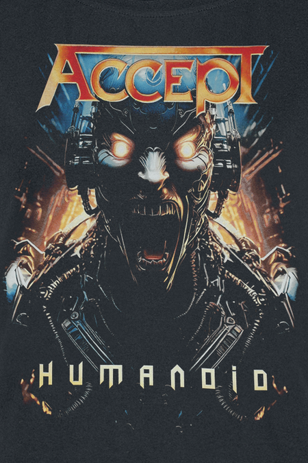T-Shirt Manches courtes  de Accept - Humanoid - S à XXL - pour Homme - noir - Accept - View 2