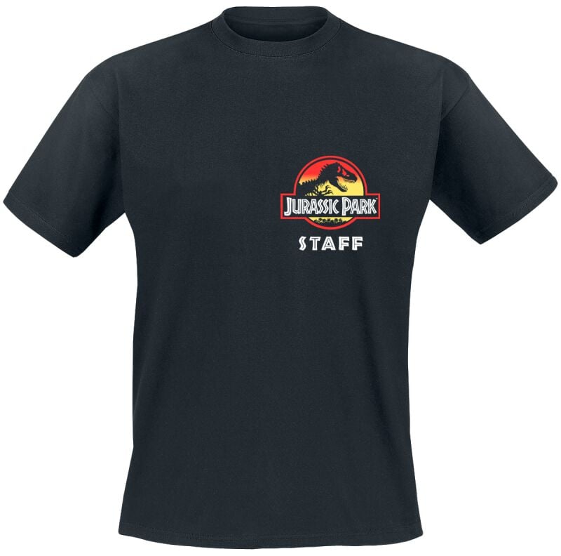 T-Shirt Manches courtes  de Jurassic Park - Park Ranger - S à 3XL - pour Homme - noir - Jurassic Park