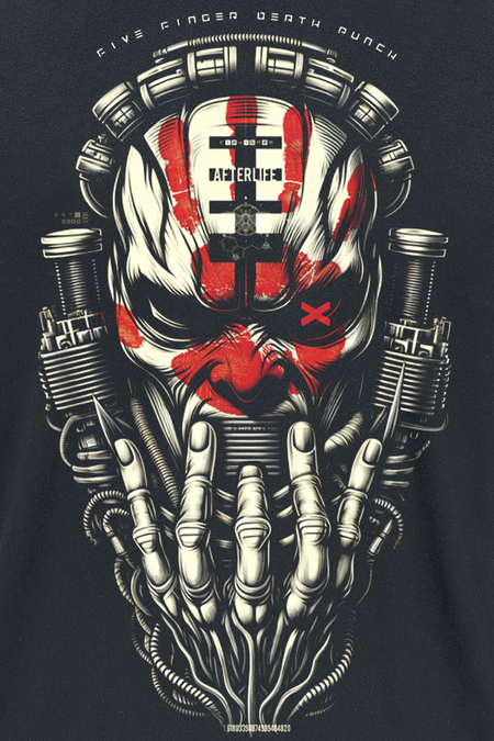 T-Shirt Manches courtes  de Five Finger Death Punch - Psychonaut - S à 4XL - pour Homme - noir - Five Finger Death Punch - View 2