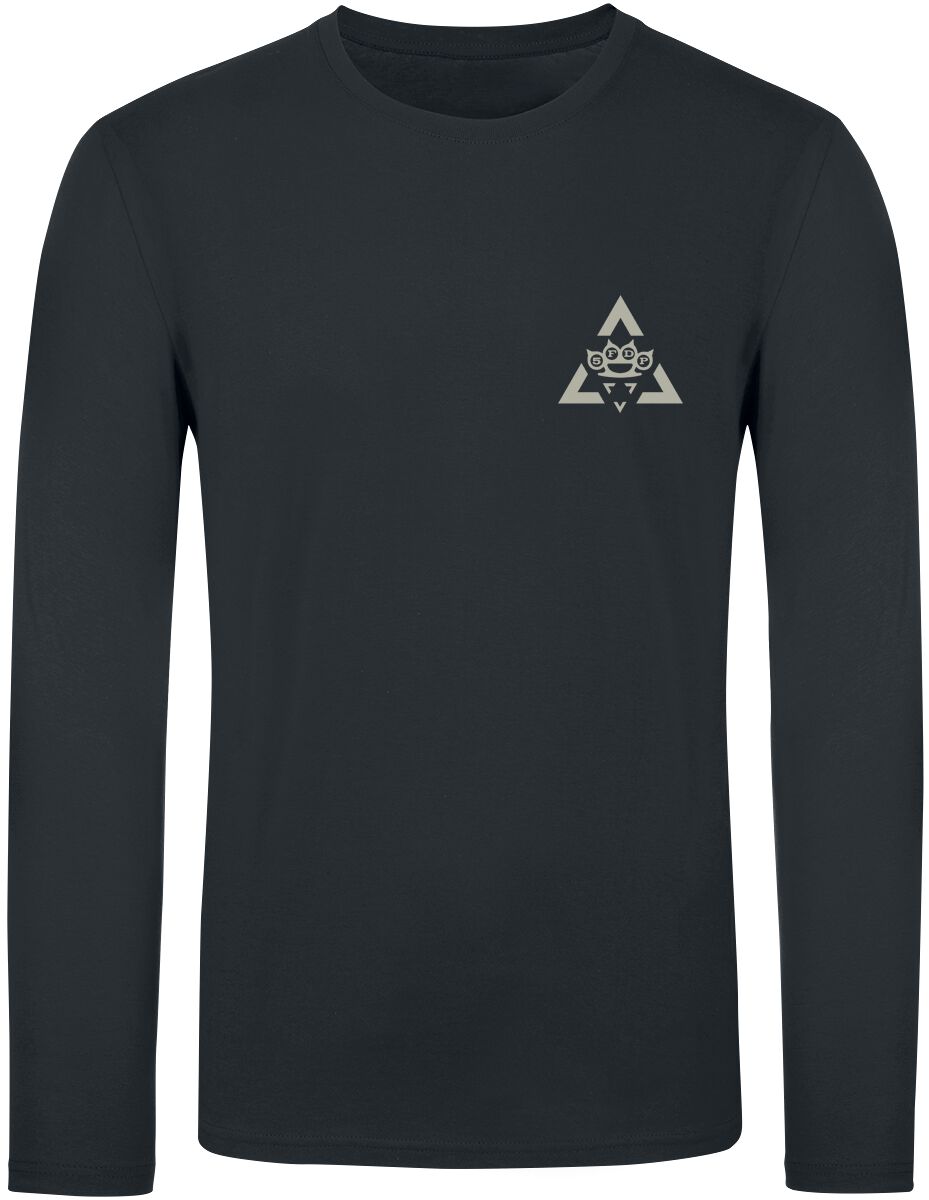 T-shirt manches longues  de Five Finger Death Punch - Psychonaut - M - pour Homme - noir - Five Finger Death Punch