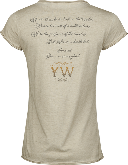 T-Shirt Manches courtes  de Nightwish - Writing - L à 3XL - pour Femme - beige - Nightwish - View 2