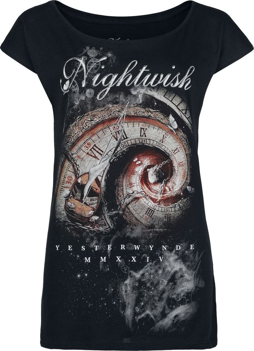 T-Shirt Manches courtes  de Nightwish - Yesterwynde Space - S à XXL - pour Femme - noir - Nightwish