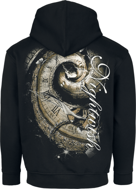 Sweat-shirt zippé à capuche  de Nightwish - Yesterwynde Time - S à XXL - pour Homme - noir - Nightwish - View 2