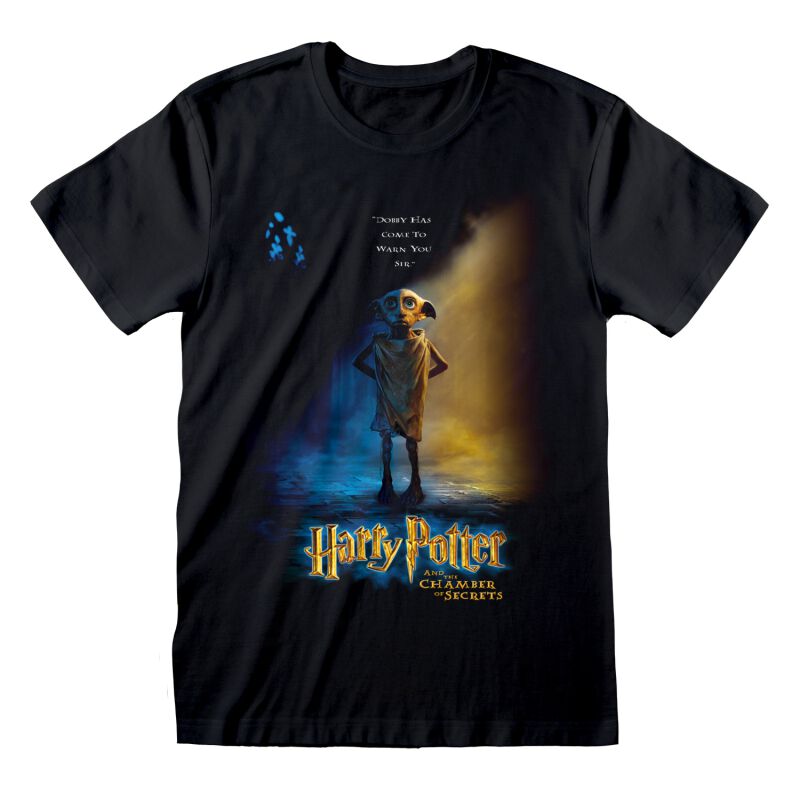 T-Shirt Manches courtes  de Harry Potter - Dobby - L - pour Homme - noir - Harry Potter