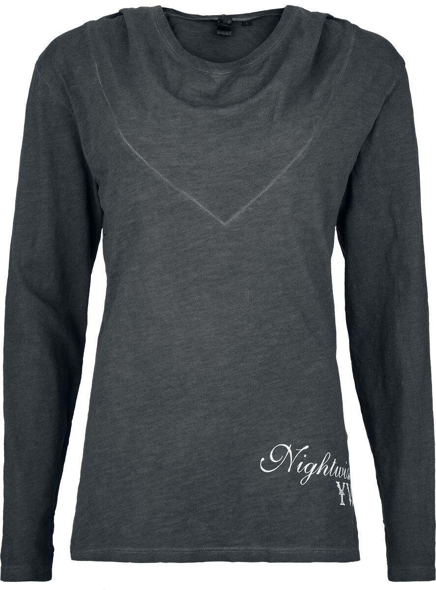 Sweat-shirt zippé à capuche  de Nightwish - Yesterwynde Boat - S à XL - pour Femme - anthracite - Nightwish