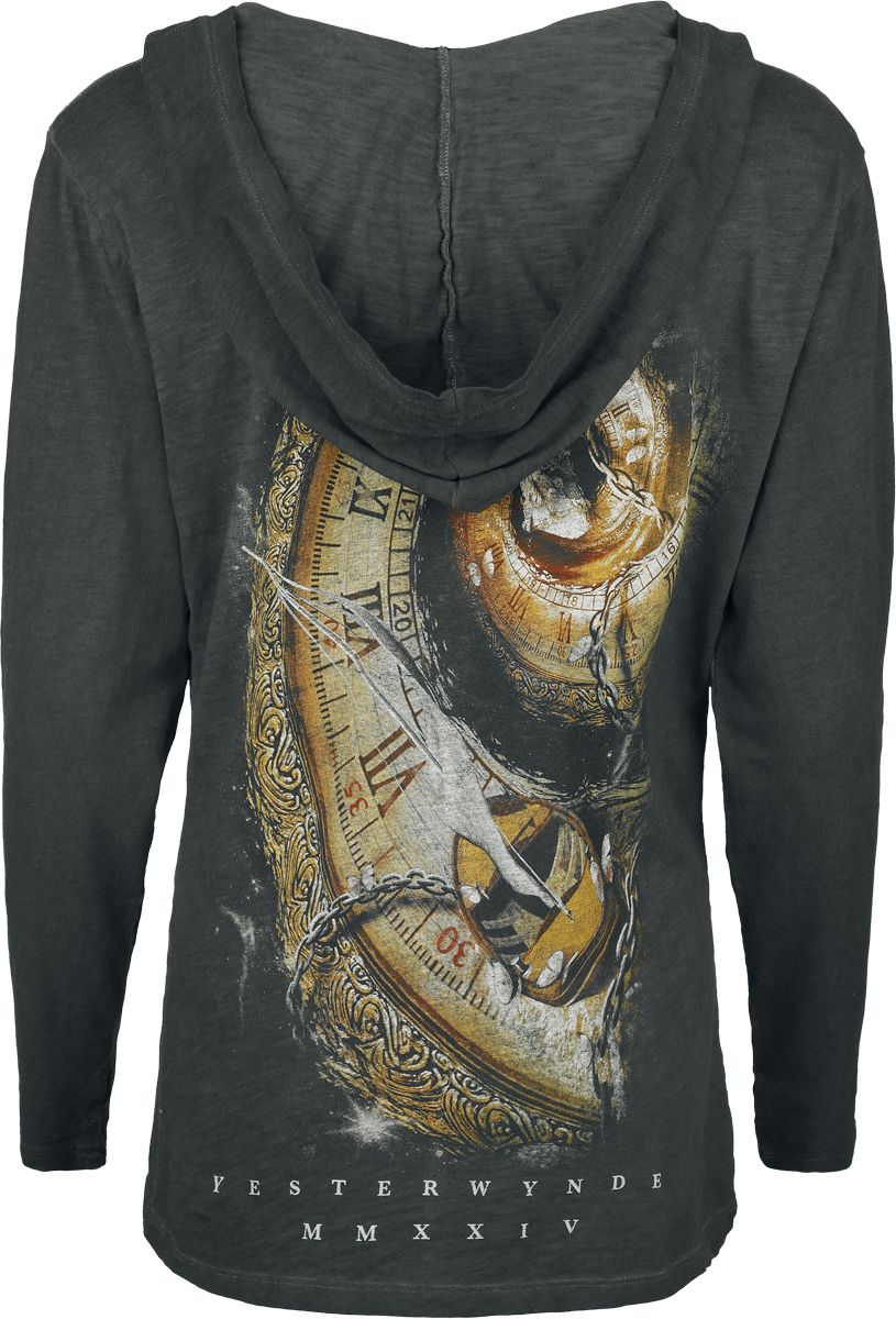 Sweat-shirt zippé à capuche  de Nightwish - Yesterwynde Boat - S à XL - pour Femme - anthracite - Nightwish - View 2