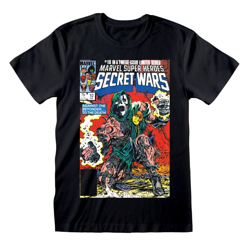 T-Shirt Manches courtes Disney de Marvel - Secret Wars - S à XXL - pour Homme - noir - Marvel