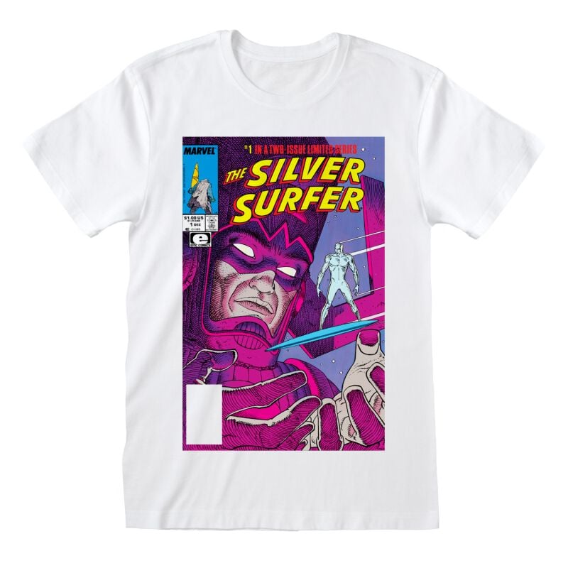 T-Shirt Manches courtes  de Silver Surfer - Silver Surfer Comic - S à XXL - pour Homme - blanc - Silver Surfer