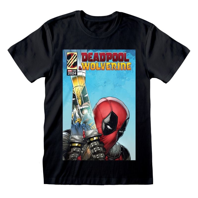 T-Shirt Manches courtes  de Deadpool - Deadpool & Wolverine - Deadpool Reflection - S à XXL - pour Homme - noir - Deadpool