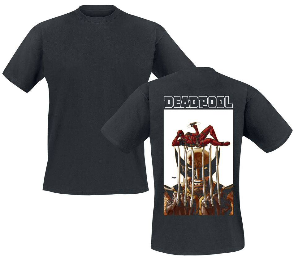 T-Shirt Manches courtes  de Deadpool - Deadpool & Wolverine - Striking Pose - S à XXL - pour Homme - noir - Deadpool