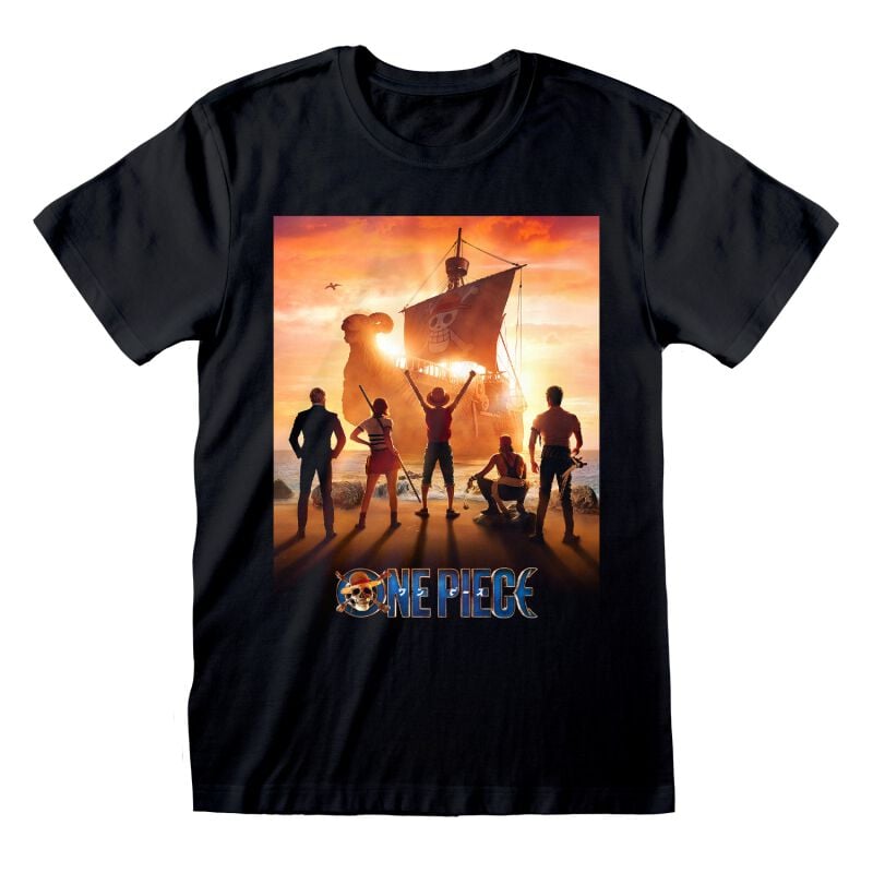 T-Shirt Manches courtes  de One Piece - Key Art - S à XXL - pour Homme - noir - One Piece